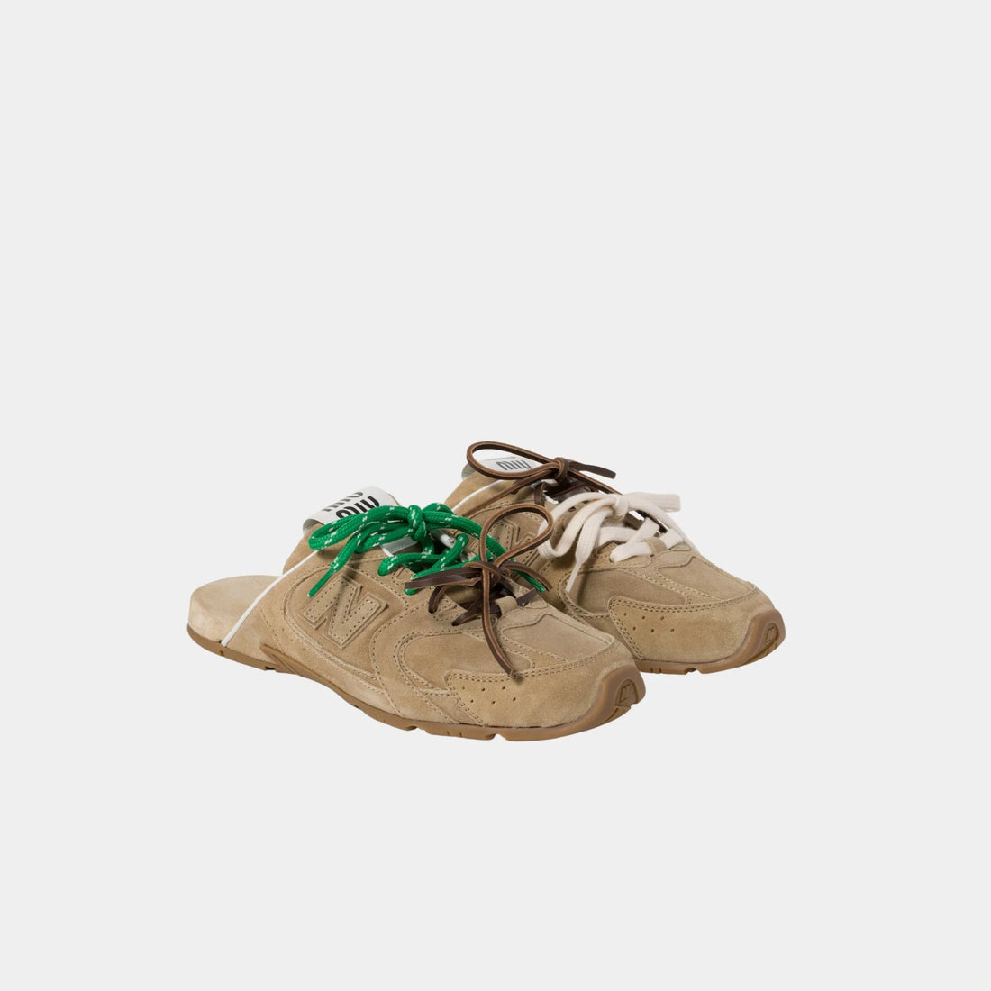 New Balance X Miu Miu 530 SL Faded Suede Mules