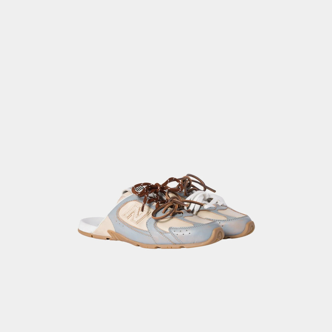 New Balance X Miu Miu 530 SL Deco Calf Leather Mules