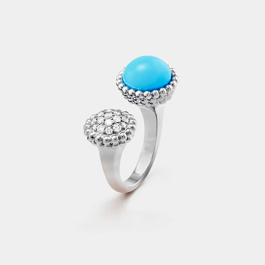 Perlée Couleurs Ring in Yellow Gold Diamond &amp; Turquoise