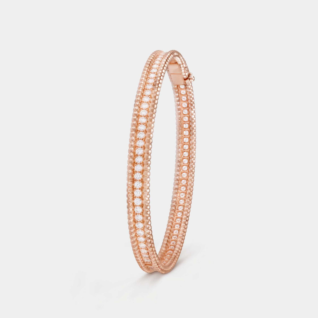 Perlée Diamonds Bracelet 1 Row Medium Model Rose Gold Diamond