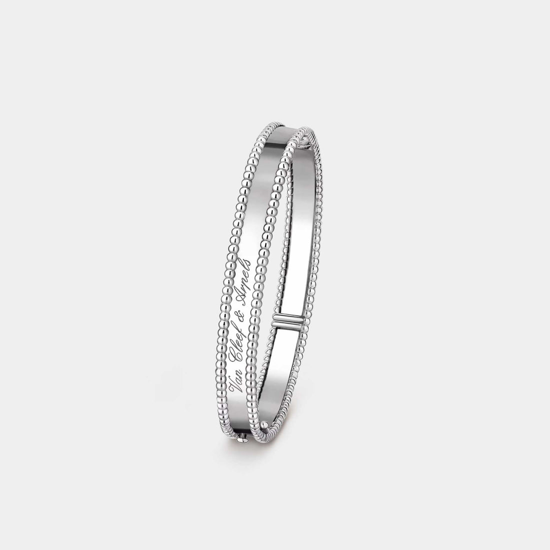 Perlée Signature Medium Bracelet White Gold