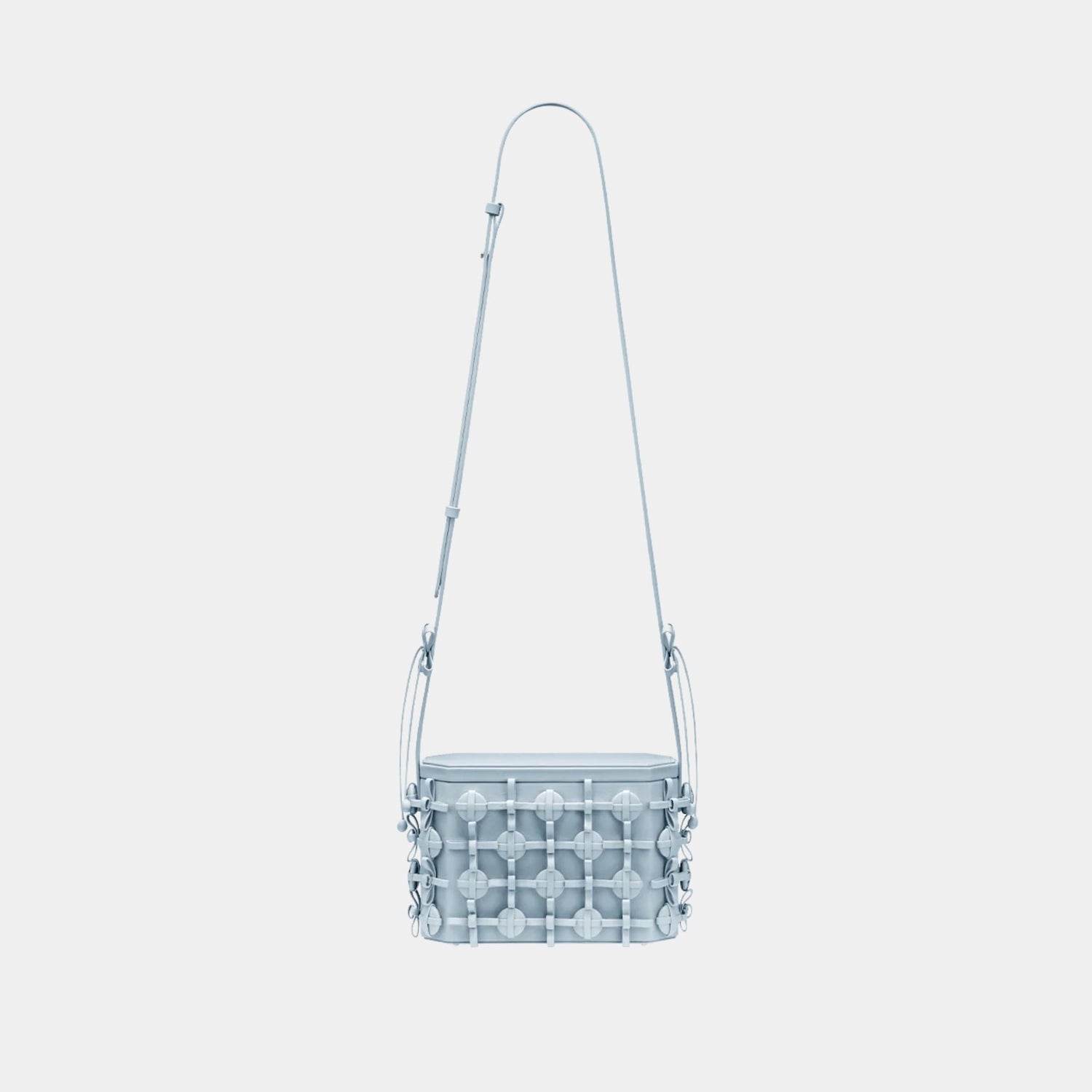 Button Bow Box Handbag