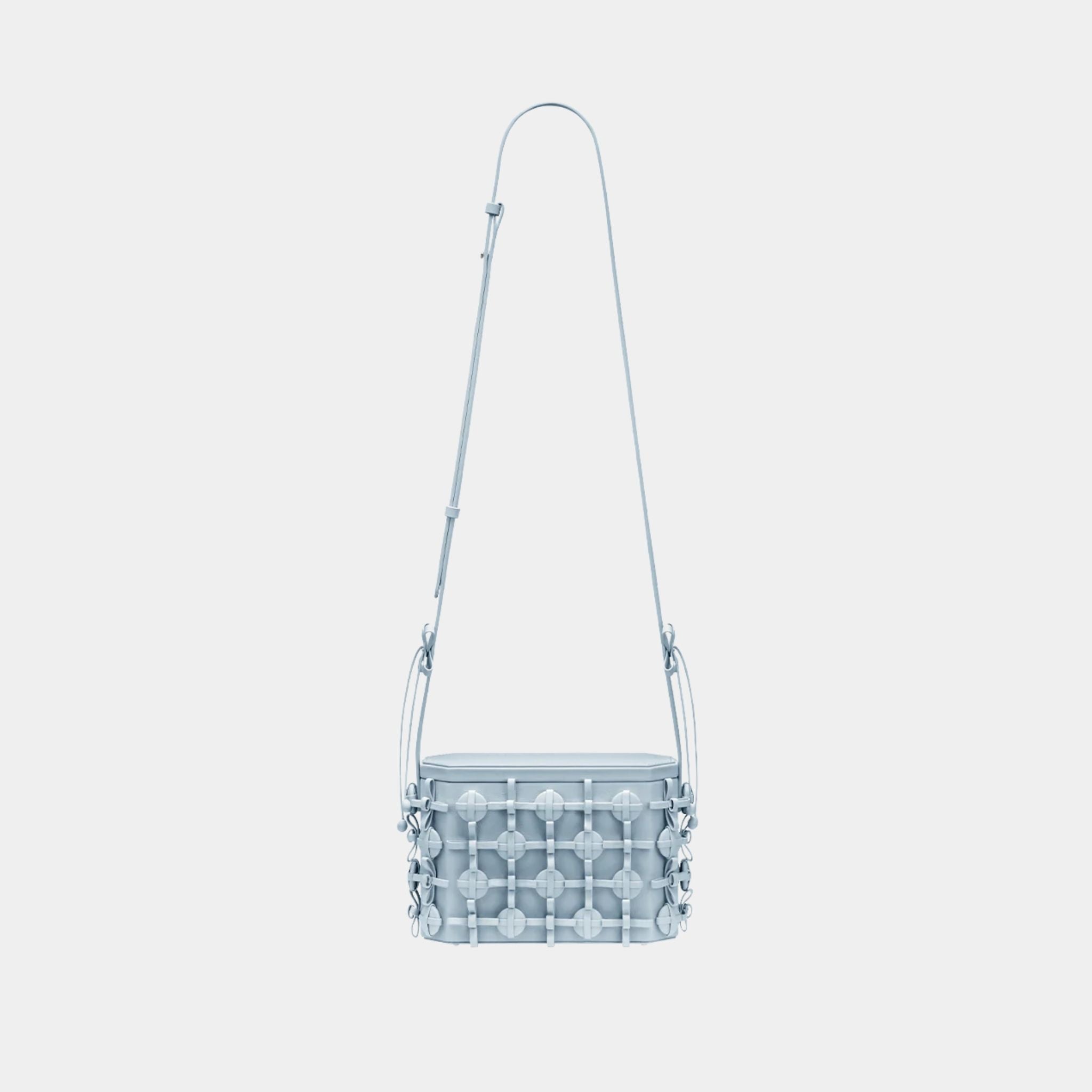 Button Bow Box Handbag