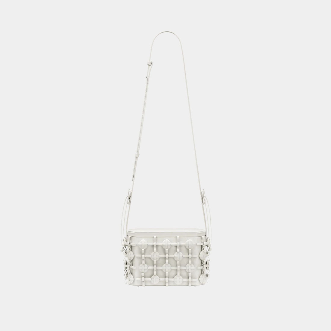 Button Bow Box Handbag