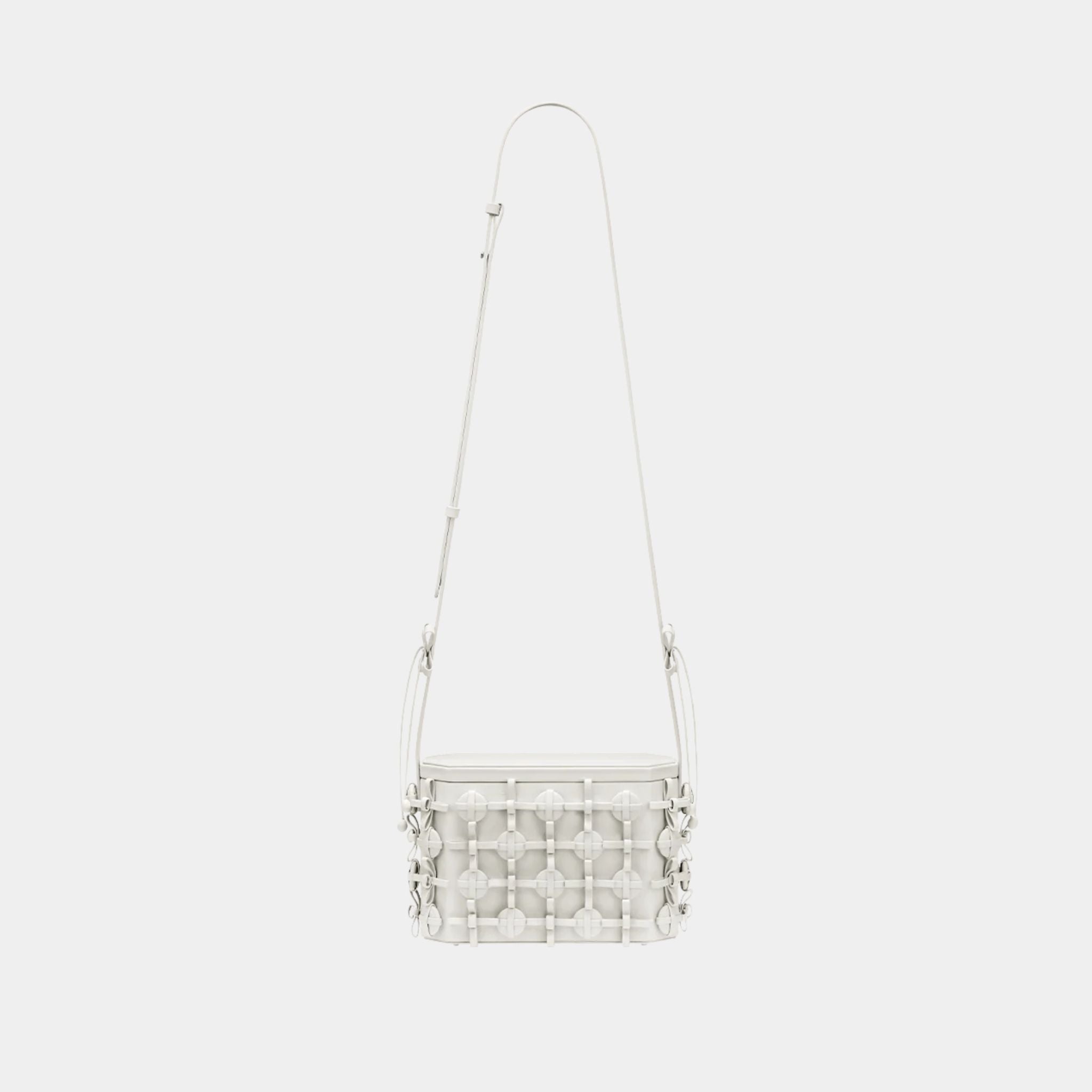 Button Bow Box Handbag