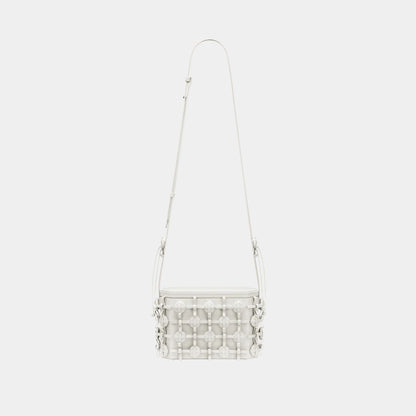 Button Bow Box Handbag