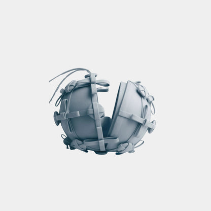 Button Bow Sphere Handbag