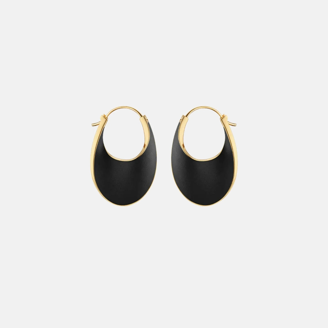 Eole Slim Hoop Earrings Leather Edition