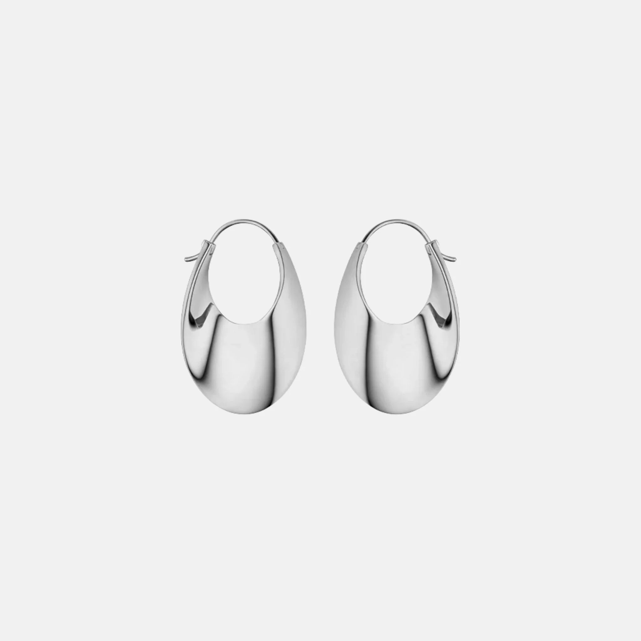 Eole Slim Hoop Earrings Plated Brass Edition