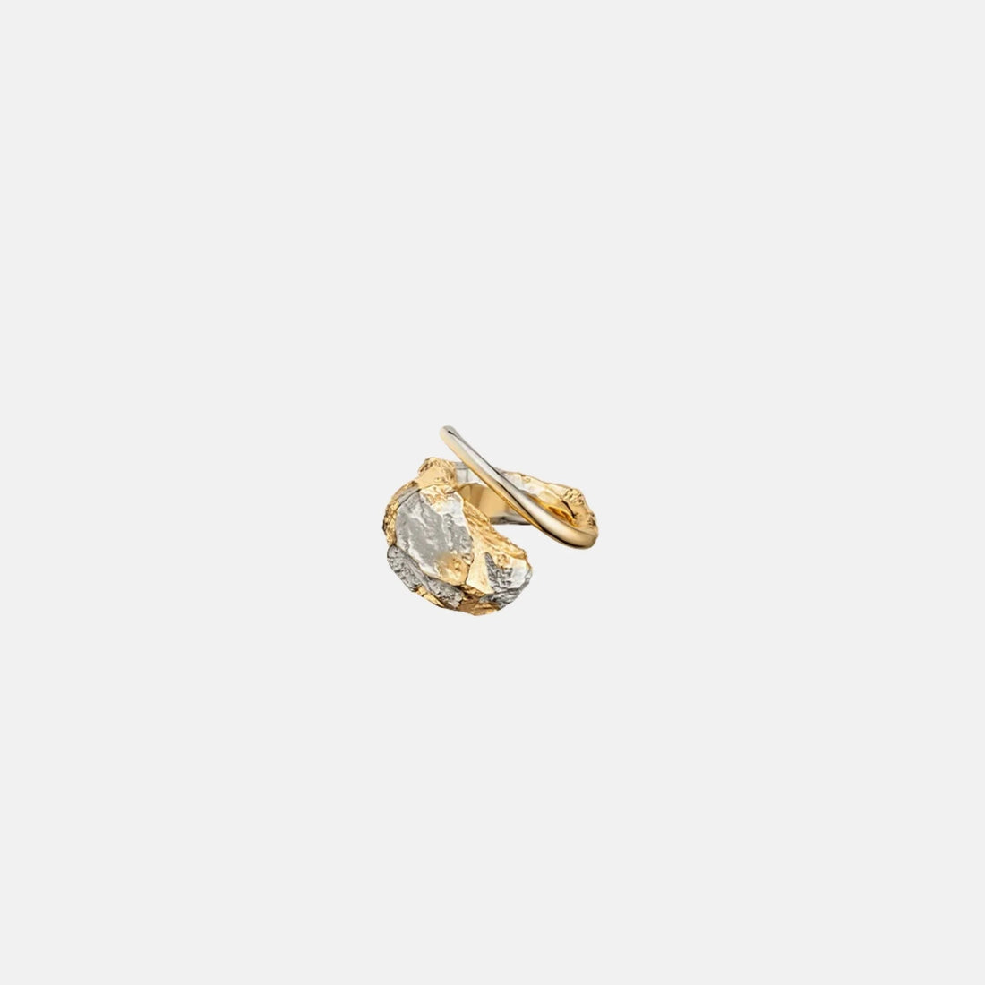 Eroz Ring Duo Palladium with 24 Carat Gold Plating