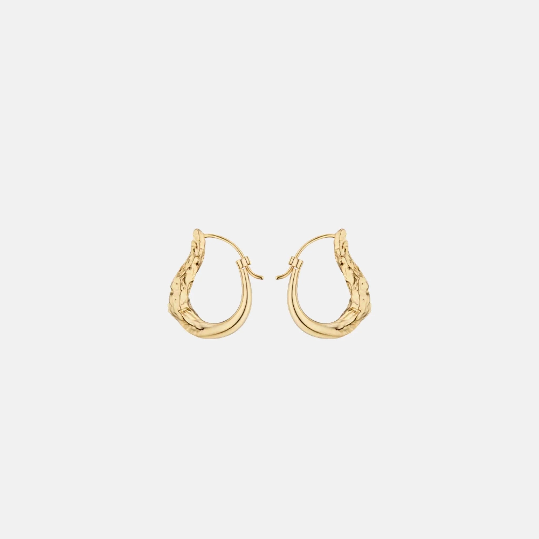 Eroz Slim Hoop Earrings Gilded Edition