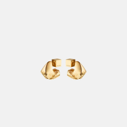 Eroz Stud Earrings 24 Carat Gold Gilded Edition