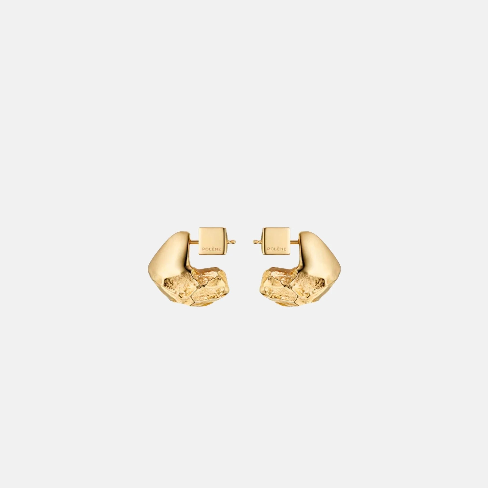 Eroz Stud Earrings 24 Carat Gold Gilded Edition