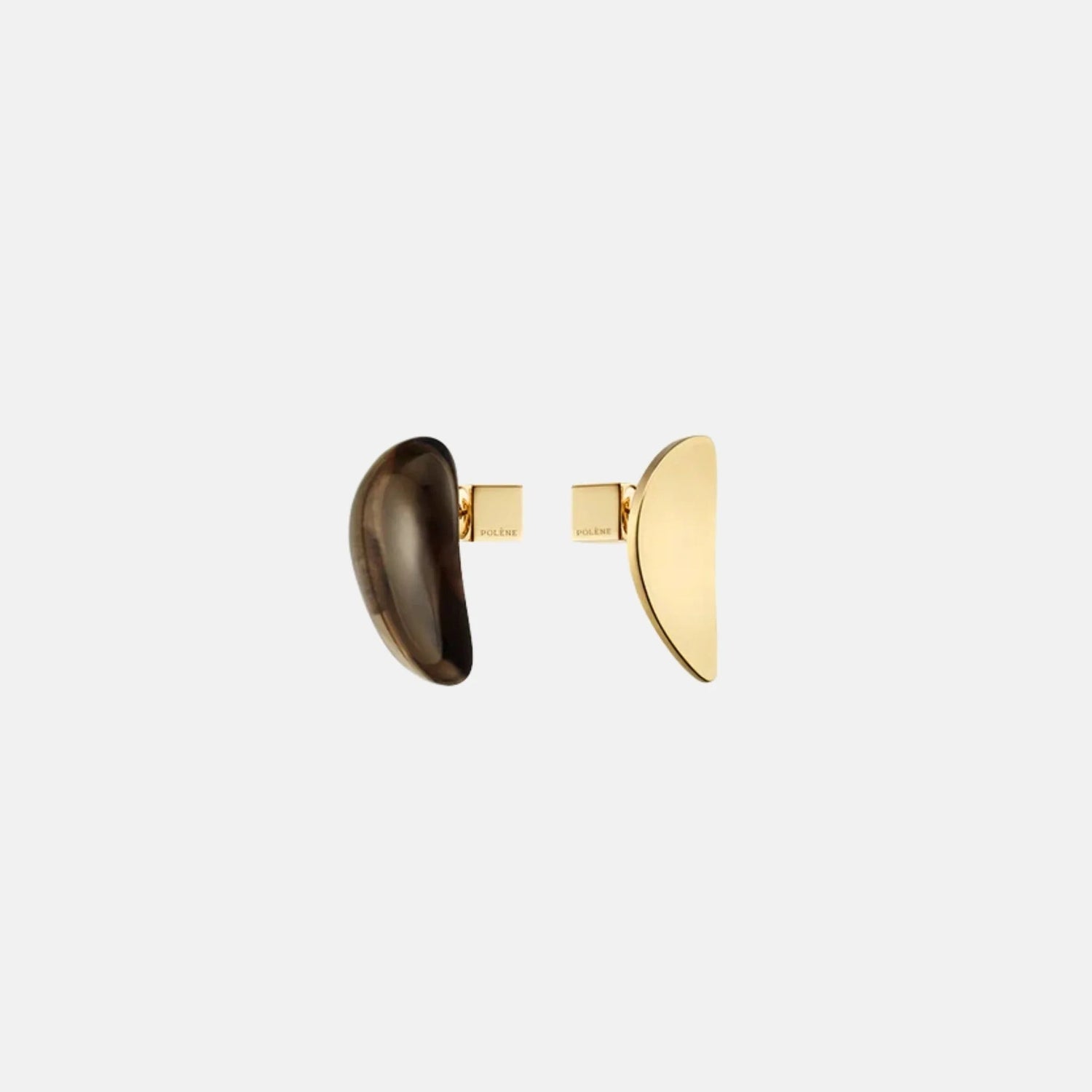 Nae Stud Earrings Smoked Glass Edition