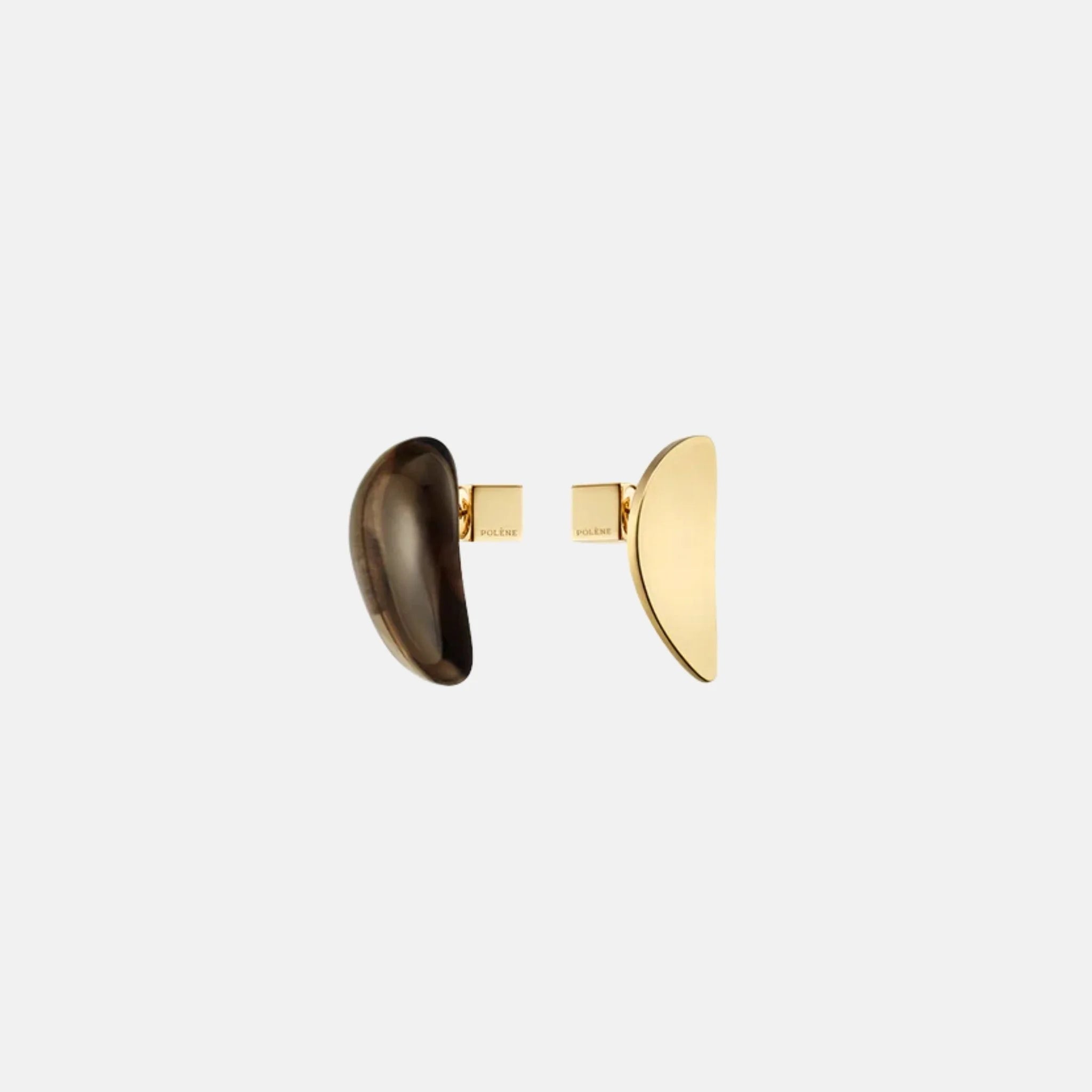 Nae Stud Earrings Smoked Glass Edition