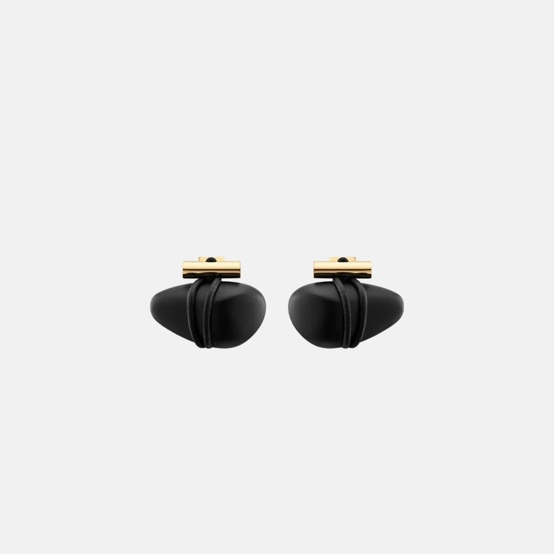 Tere Stud Earrings Black Marble Edition