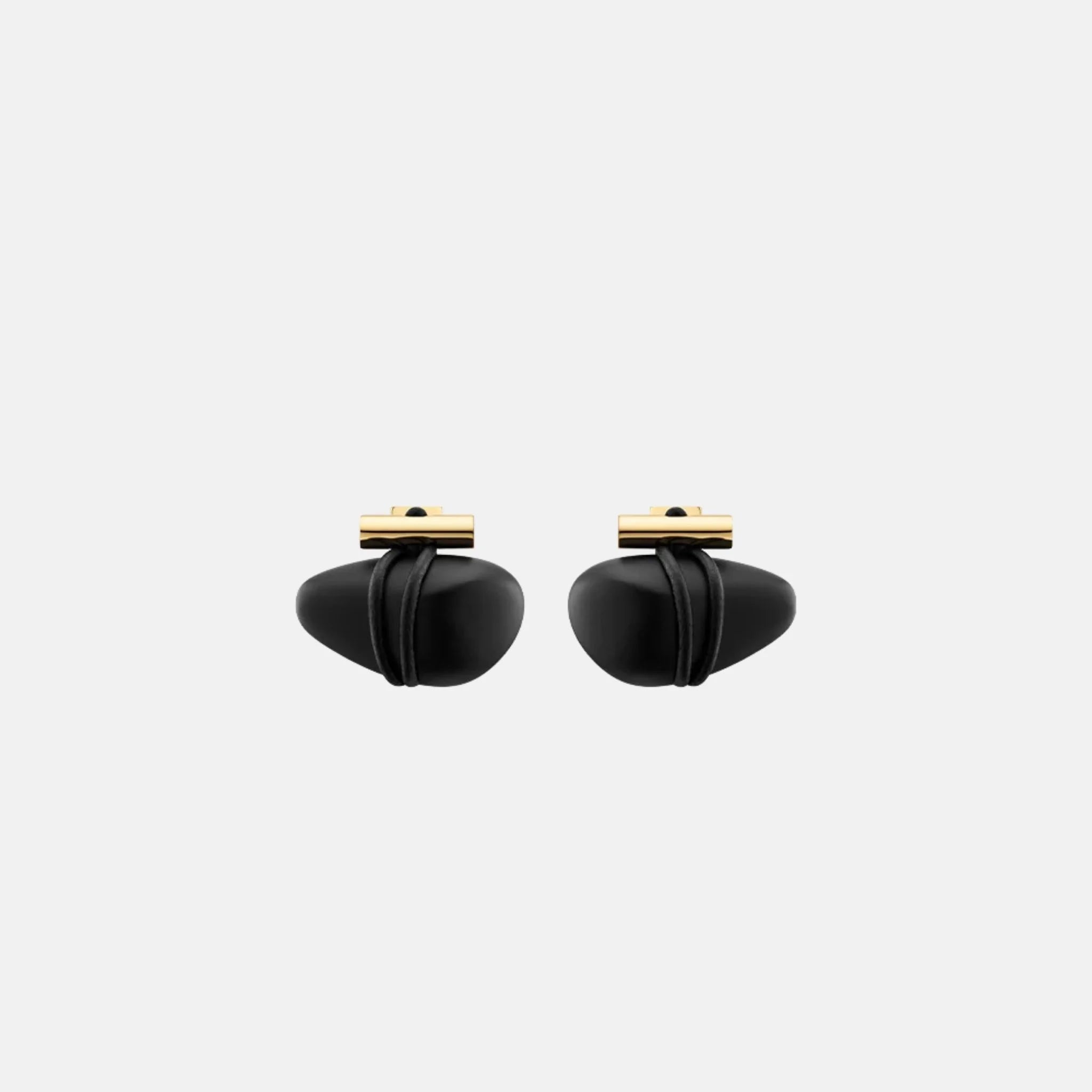 Tere Stud Earrings Black Marble Edition