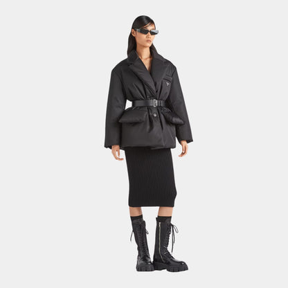 Black Re-Nylon Down Jacket