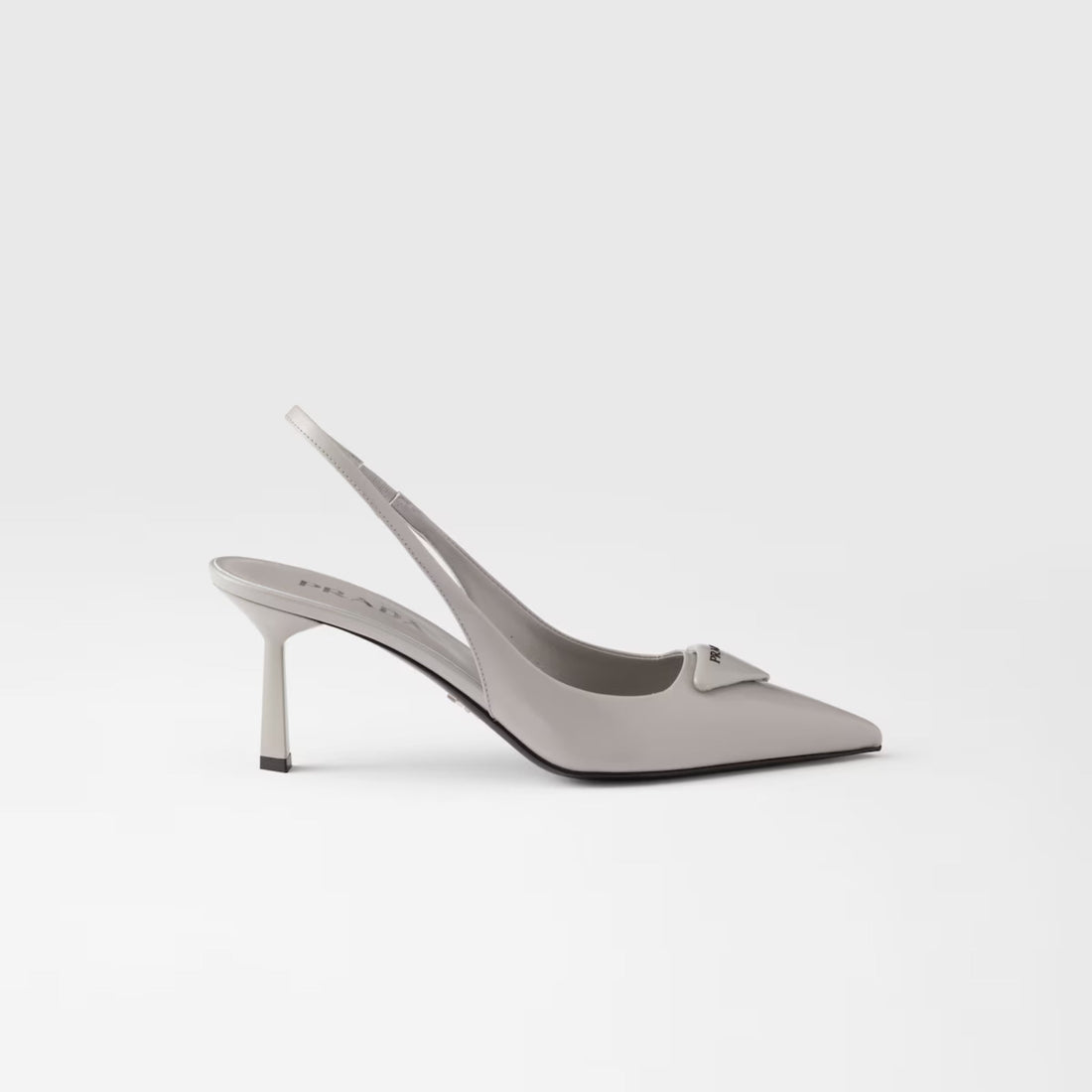 Brushed Leather Slingback Pumps