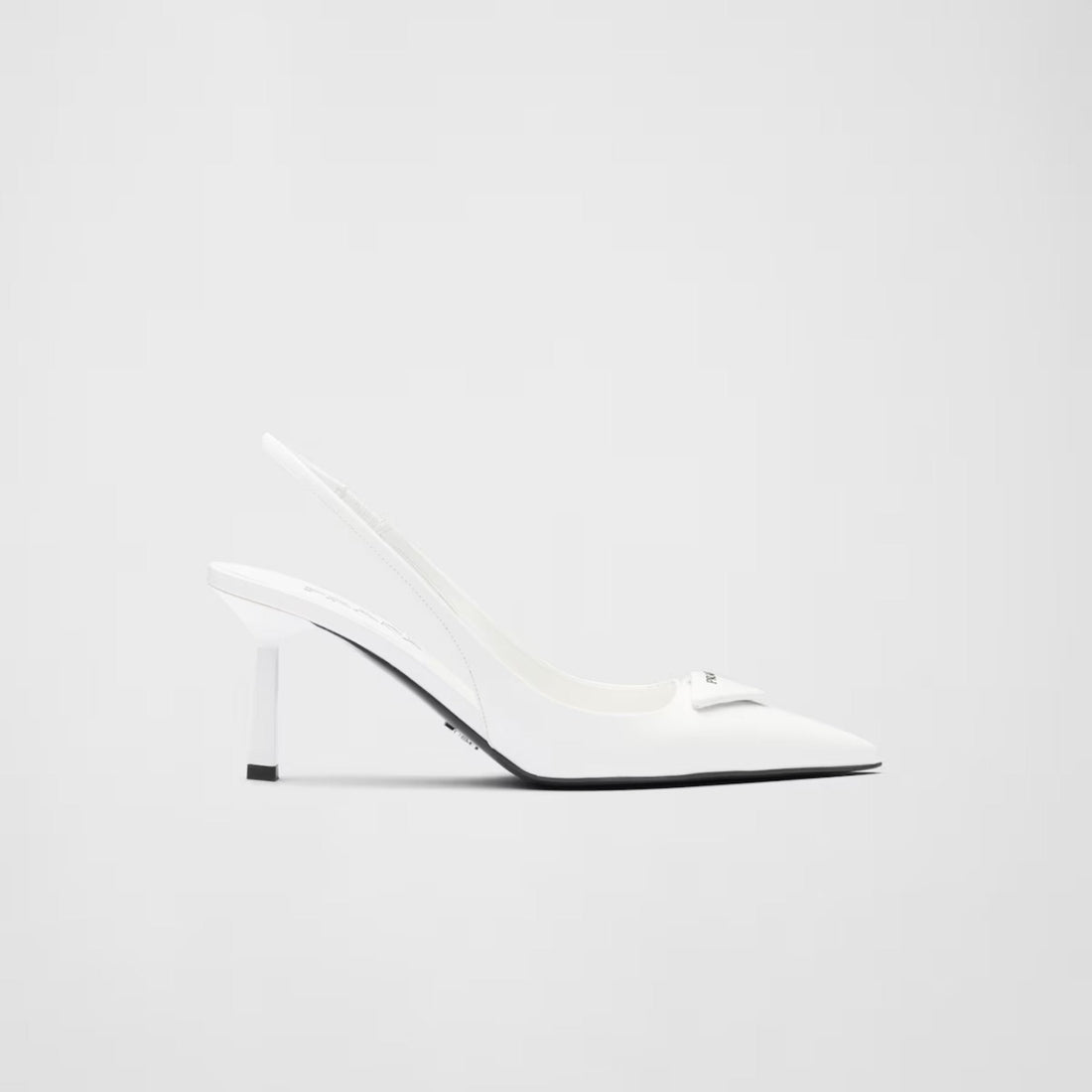 Brushed Leather Slingback Pumps