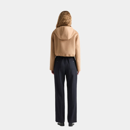 Camel Brown Lightweight Cashgora Blouson Jacket
