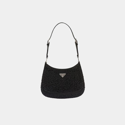 Cleo Satin Bag With Crystals