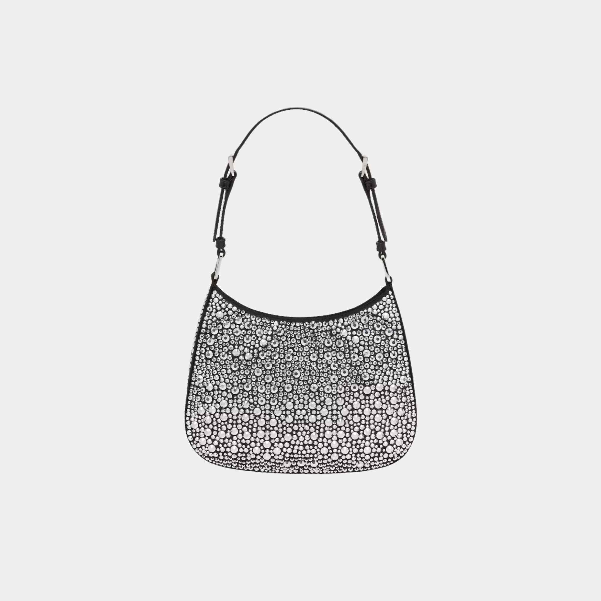 Cleo Satin Bag With Crystals