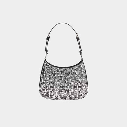 Cleo Satin Bag With Crystals