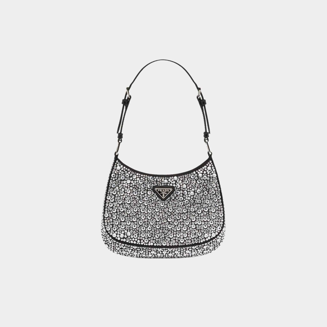 Cleo Satin Bag With Crystals