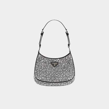 Cleo Satin Bag With Crystals