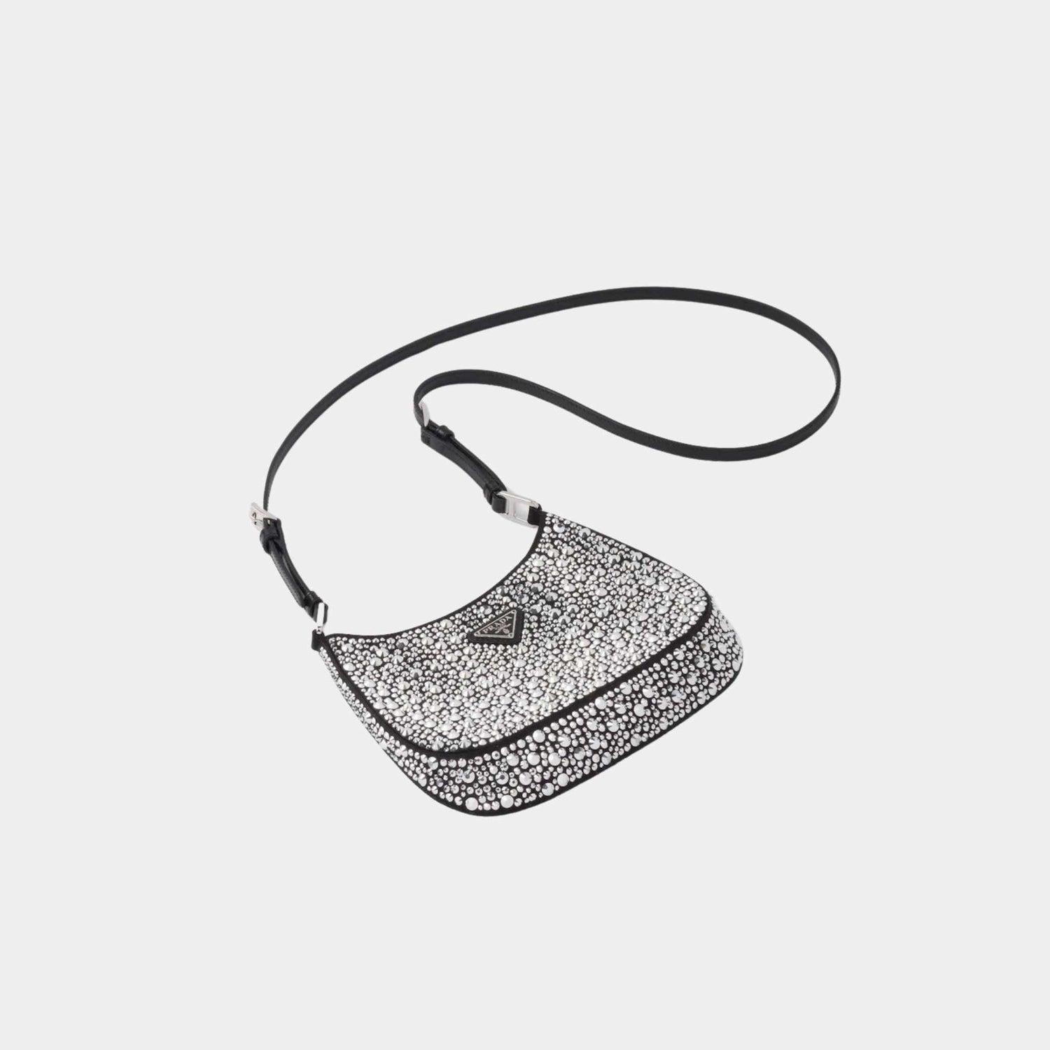 Cleo Satin Bag With Crystals