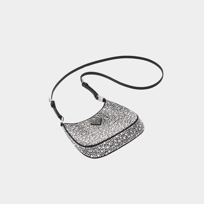 Cleo Satin Bag With Crystals