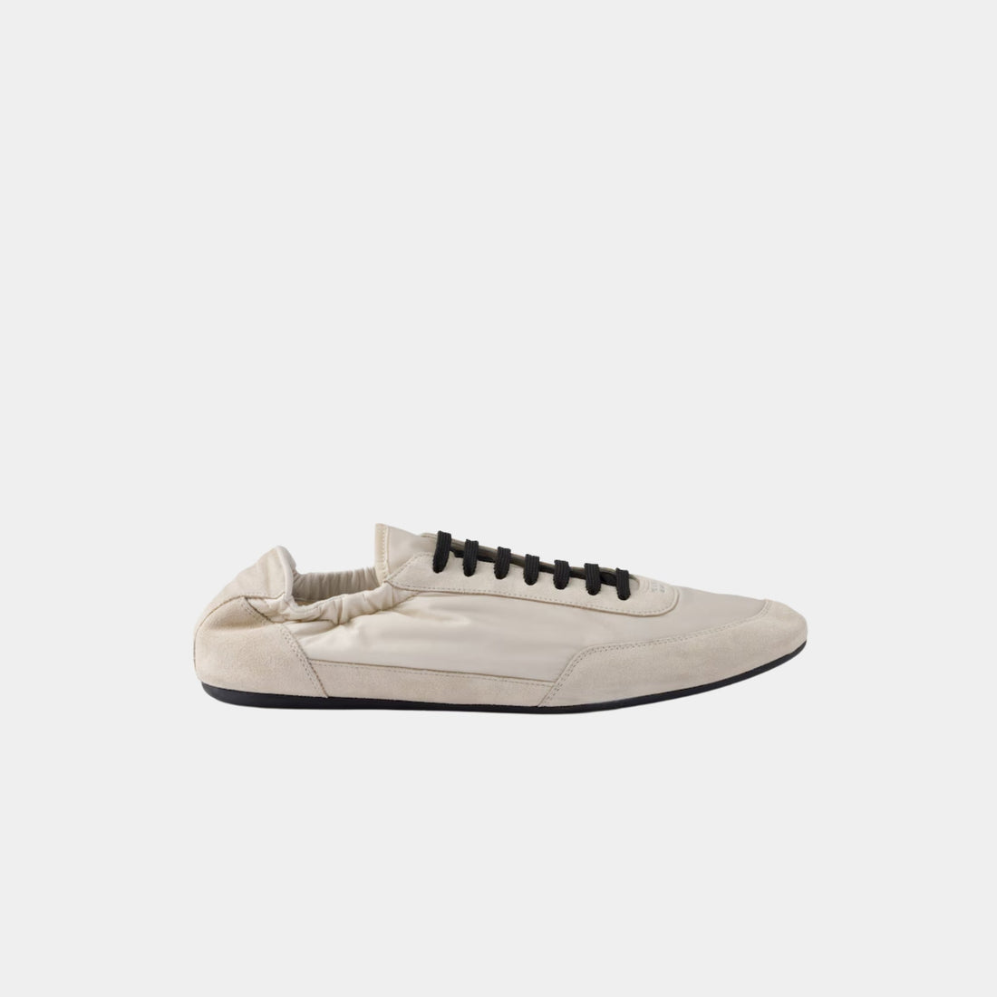 Collapse Re-Nylon And Suede Sneakers