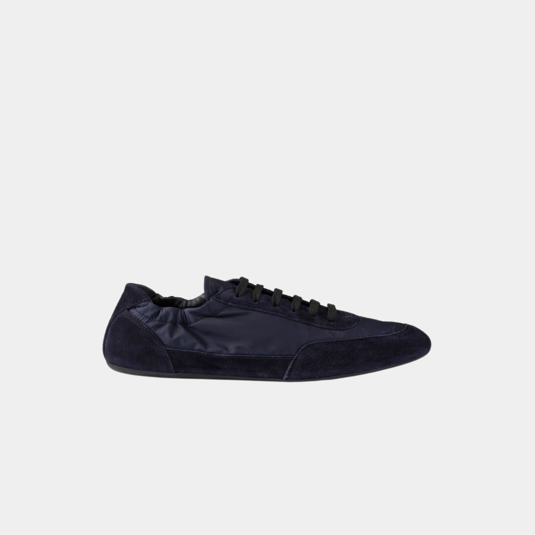 Collapse Re-Nylon And Suede Sneakers