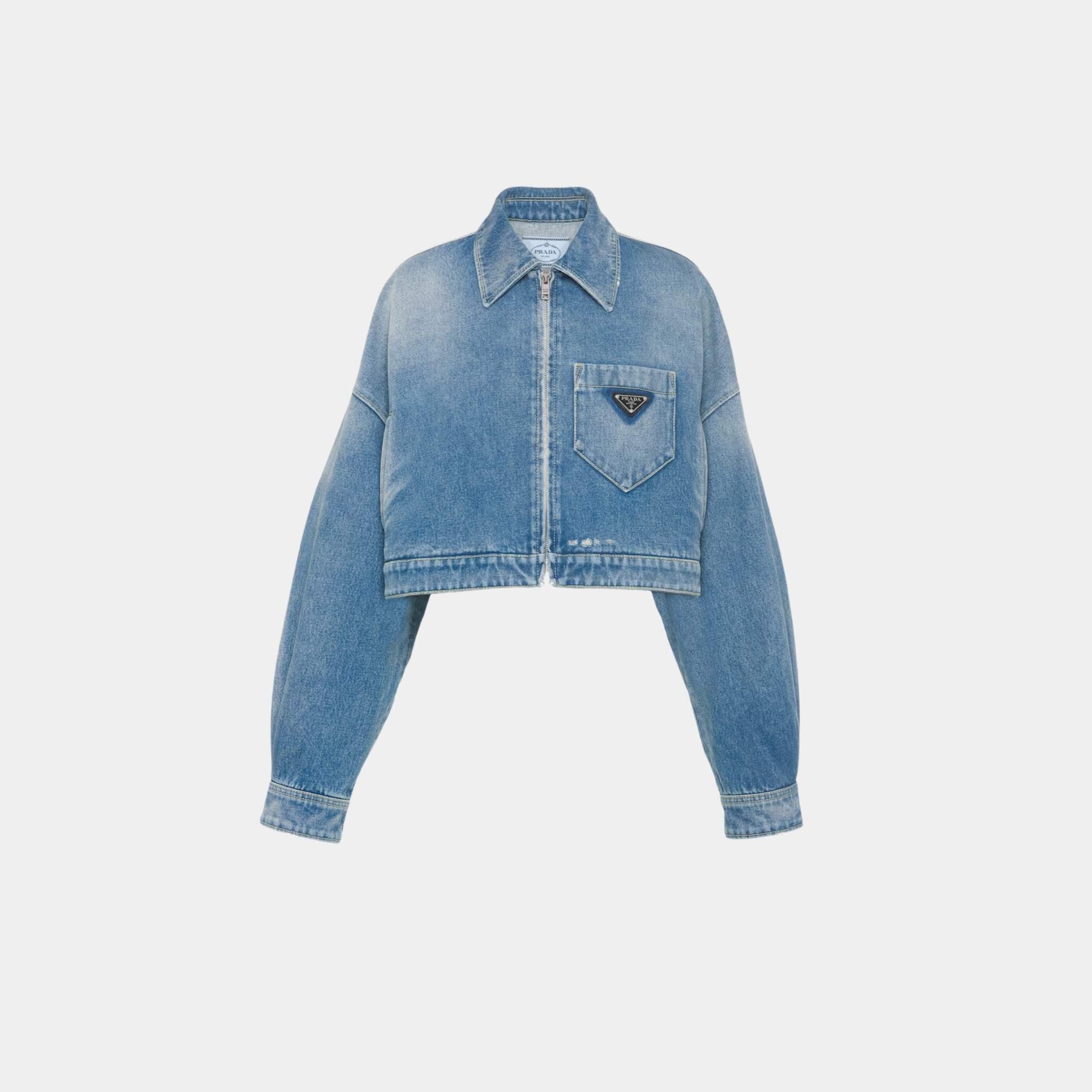 Cropped Organic Denim Jacket