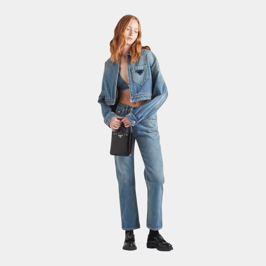 Cropped Organic Denim Jacket