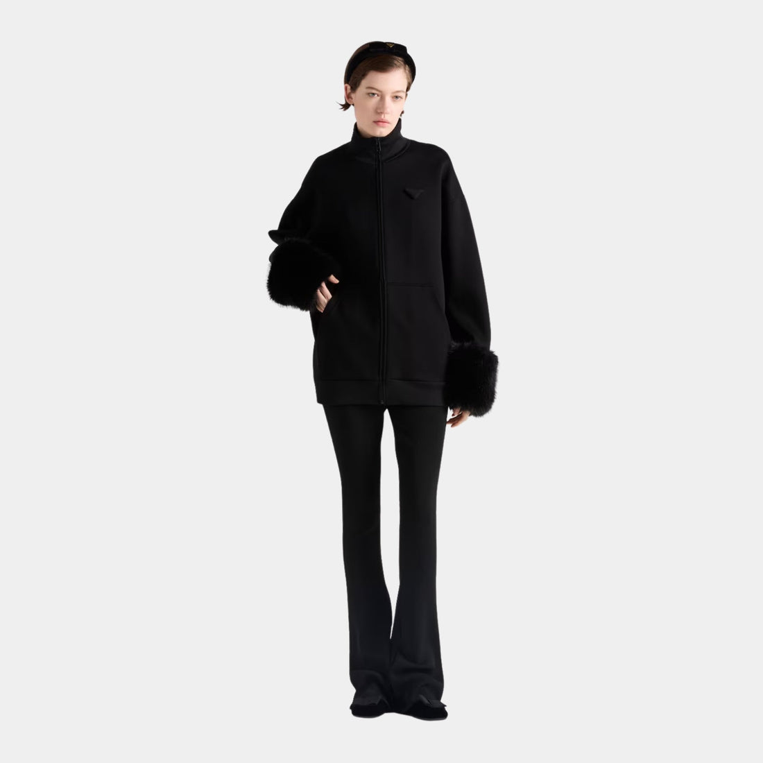 Double Fleece High-neck Blouson