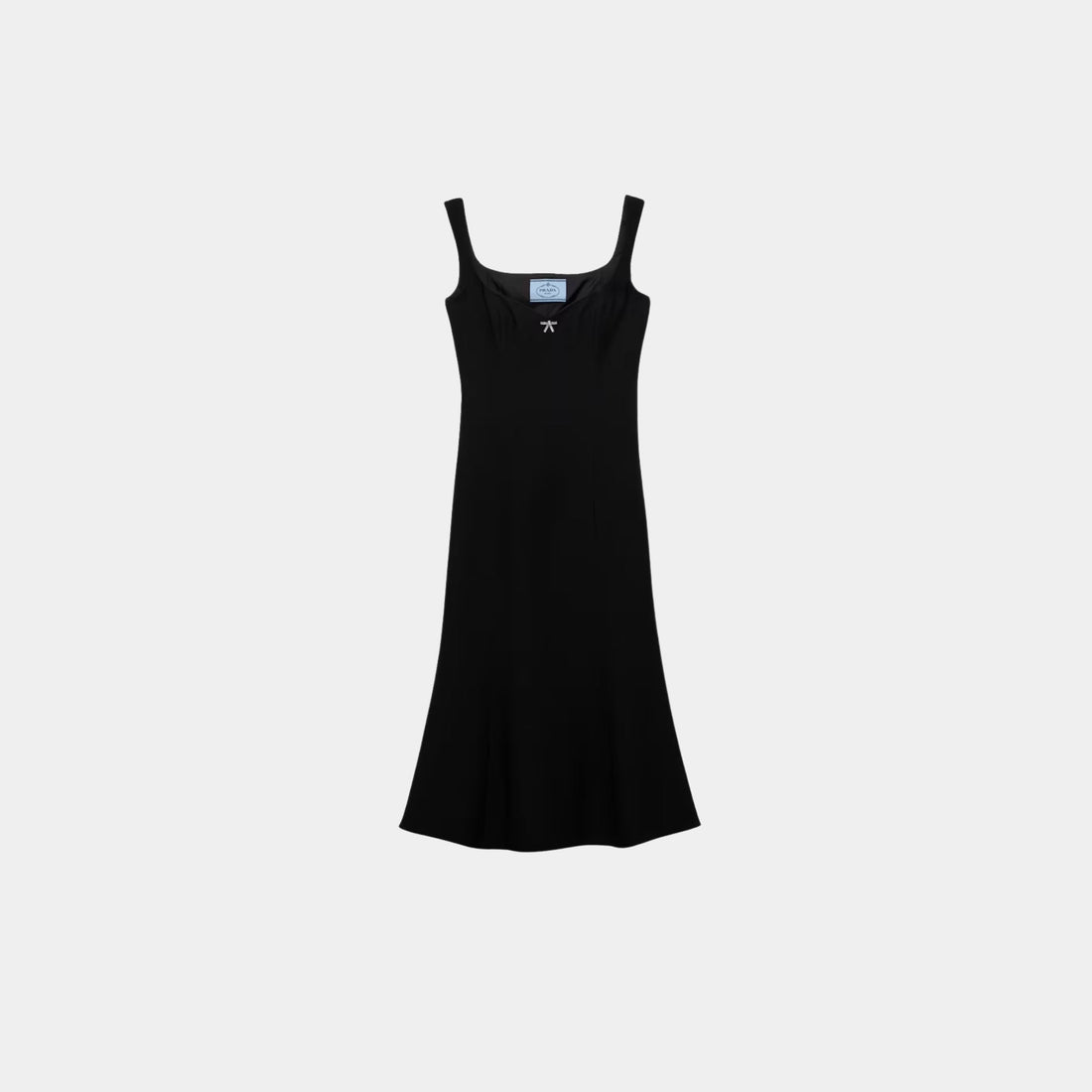 Embroidered Cady Sheath Dress