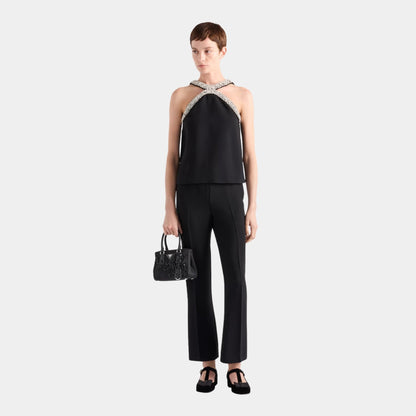 Embroidered Cady Top Embroidered Design