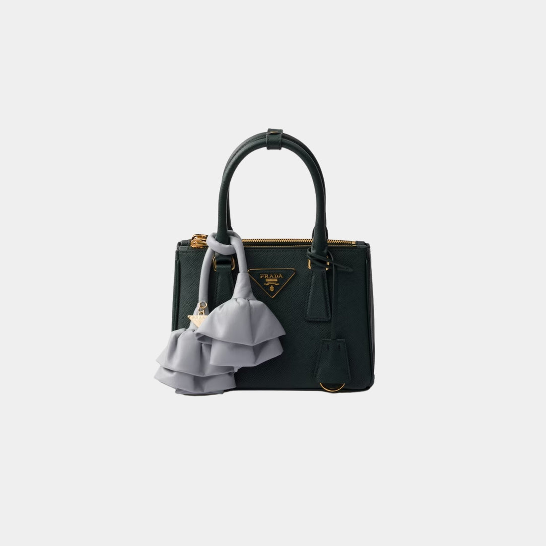 Galleria Saffiano Leather Mini Bag With Nappa Leather Flowers