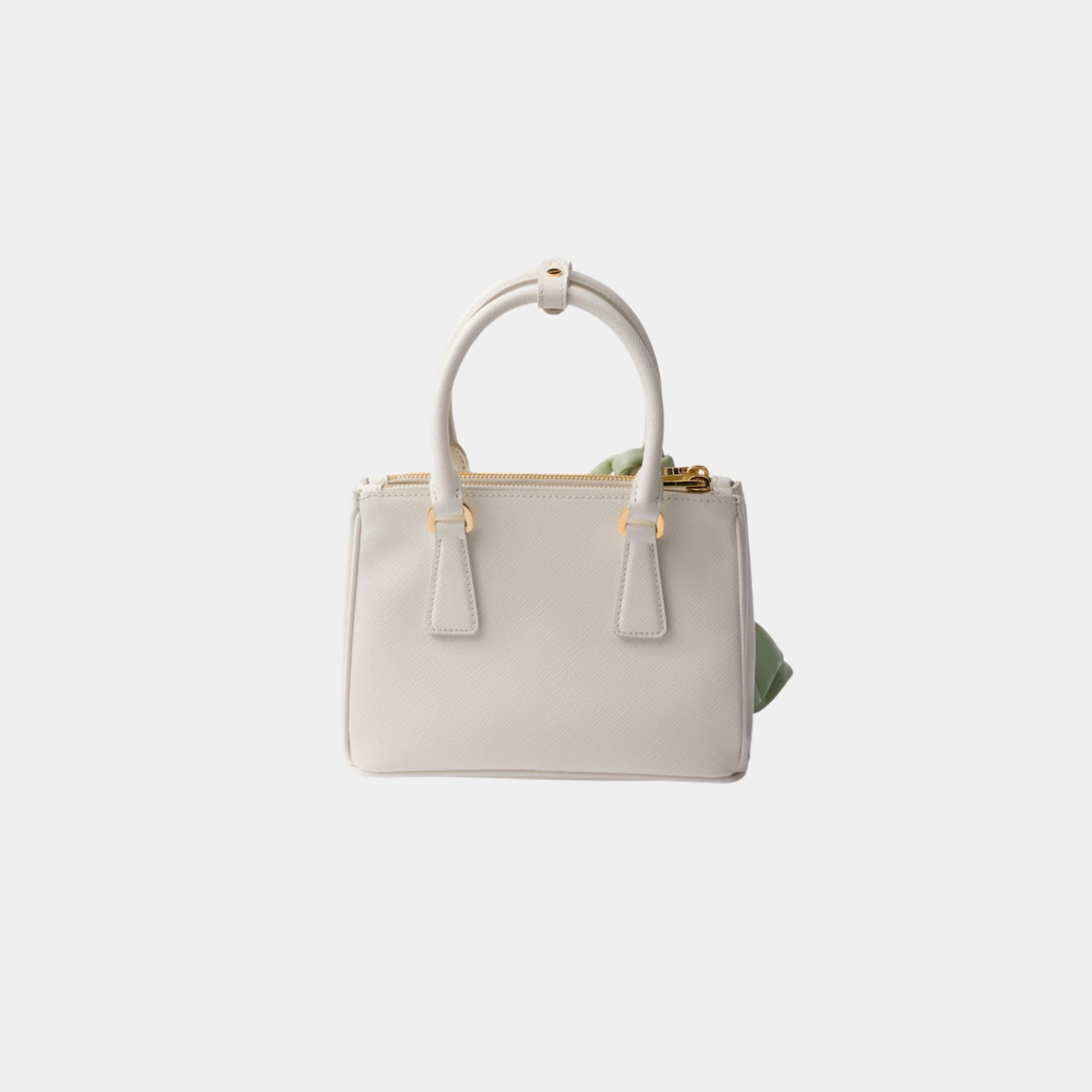 Galleria Saffiano Leather Mini Bag With Nappa Leather Flowers