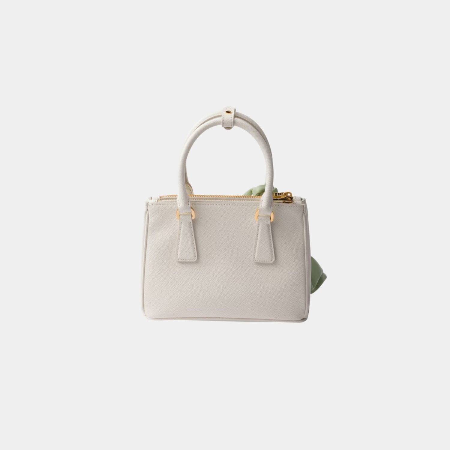 Galleria Saffiano Leather Mini Bag With Nappa Leather Flowers