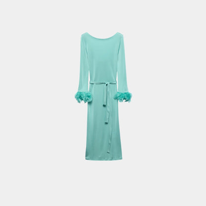Jade Green Organzine Dress