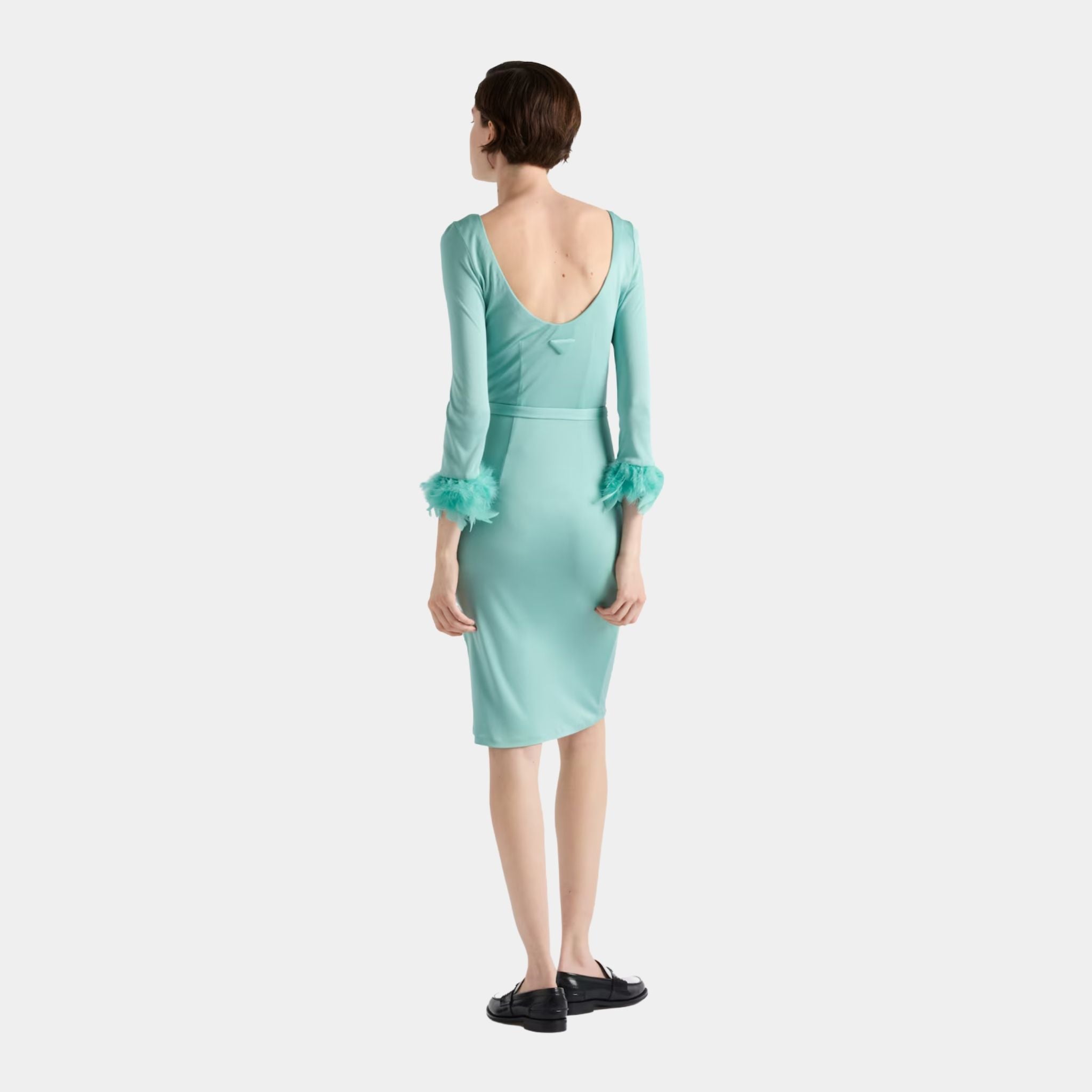 Jade Green Organzine Dress