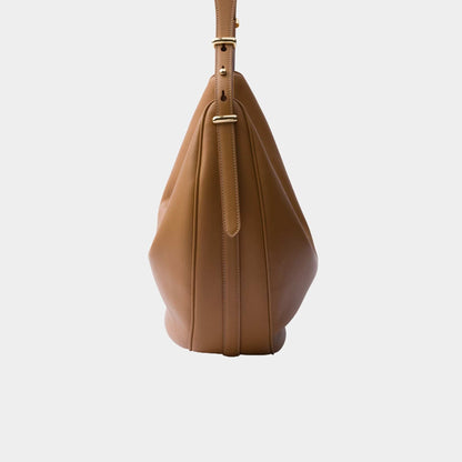 Large Calfskin Leather Shoulder Bag