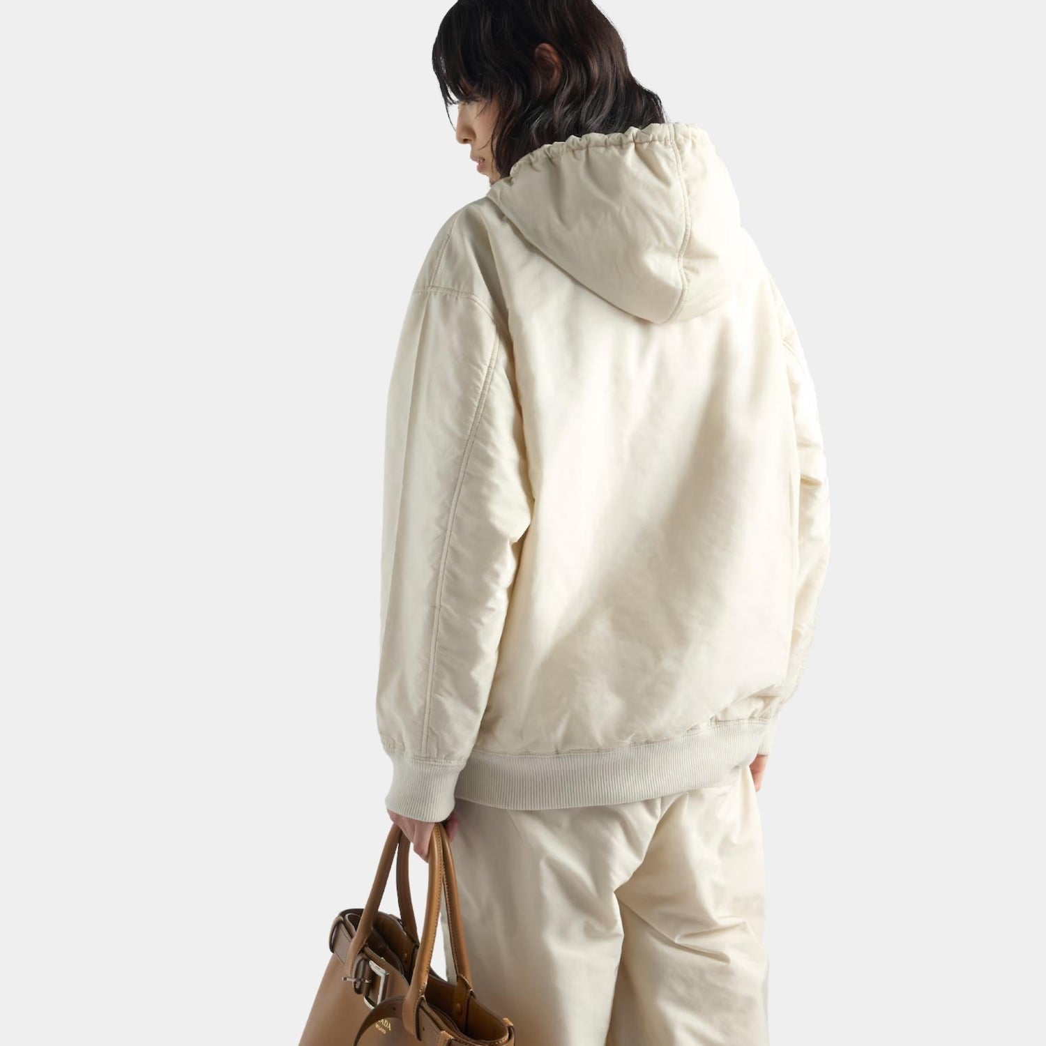 Lightweight Hooded Re-Nylon Blouson Jacket