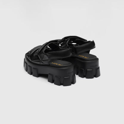 Monolith Nappa Lambskin Leather Sandals