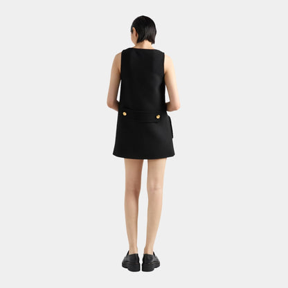 Natté Straight Minidress