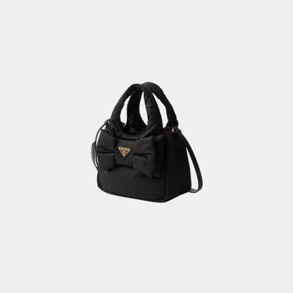 Padded Re-Nylon Mini Bag With Bow