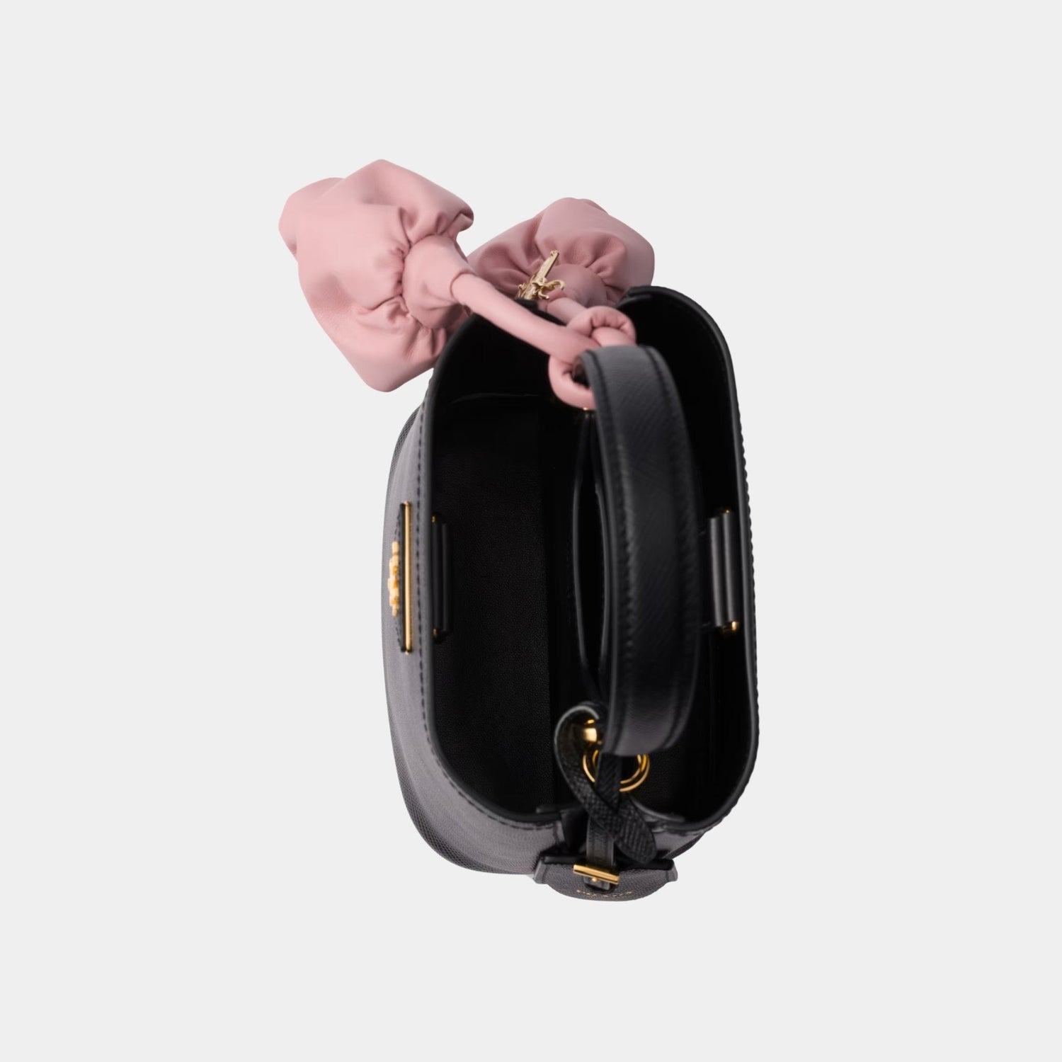 Panier Saffiano Leather Mini Bag With Nappa Leather Flowers